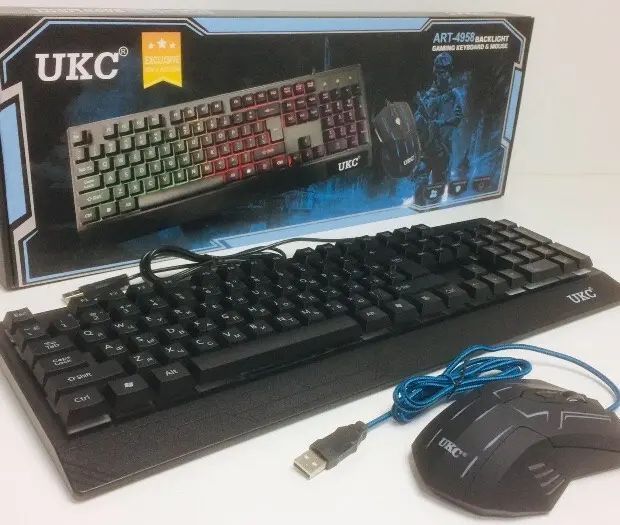 Игровая клавиатура и мышь UKC ZEUS M710 с подсветкой 00018172 фото