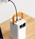 Power bank 100000 mAh с быстрой зарядкой и встроенными кабелями, белый 00017931 фото 1