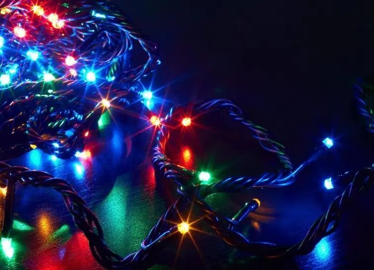 Светодиодная гирлянда нить разноцветная 100 led Rice, RGB 8 режимов свечения 9 м 00024848 фото