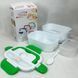 Ланч бокс электрический с подогревом Lunch Heater 220 V Pro, Термос для еды для детей. Цвет: зеленый 00018643 фото 12