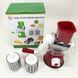 Овощерезка мультислайсер Tabletop Drum Grater Kitchen Master Терка для овощей и фруктов 3 насадки. Цвет: красный 00020135 фото 21