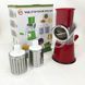 Овощерезка мультислайсер Tabletop Drum Grater Kitchen Master Терка для овощей и фруктов 3 насадки. Цвет: красный 00020135 фото 24