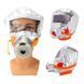 Маска противогаз из алюминиевой фольги, панорамный противогаз Fire mask защита головы от радиации 00014429 фото 1
