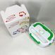 Ланч бокс электрический с подогревом Lunch Heater 220 V Pro, Термос для еды для детей. Цвет: зеленый 00018643 фото 16