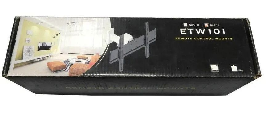 Кронштейн утримувач для телевізора etw-101 діагоналлю 14 - 32" / універсальний настінний тримач до 40 кг 00024473 фото