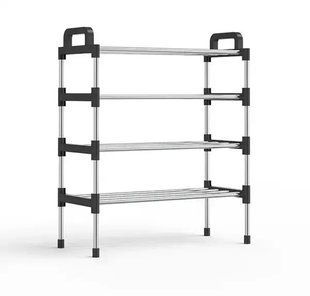 Полка для обуви металл 4 секции Shoe rack 00012798 фото