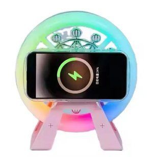 Многофункциональный аккумуляторный ночник-колонка "Карусель" с RGB-подсветкой L-38В 00016692 фото