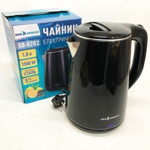 Чайник термос SeaBreeze SB-0202 1.8 Л, 1500Вт, гарний електричний чайник, тихий електричний чайник 00019797 фото