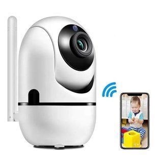 Поворотная IP камера QC011 беспроводная WiFi для видеонаблюдения со звуком и ночным видением 00018065 фото