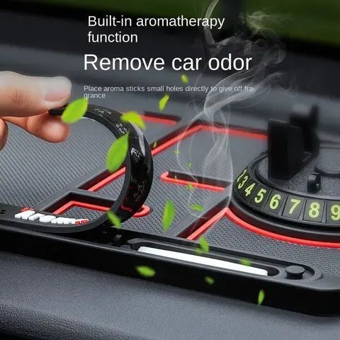 Силиконовый противоскользящий коврик в автомобиль на панель MOBILE 00017104 фото
