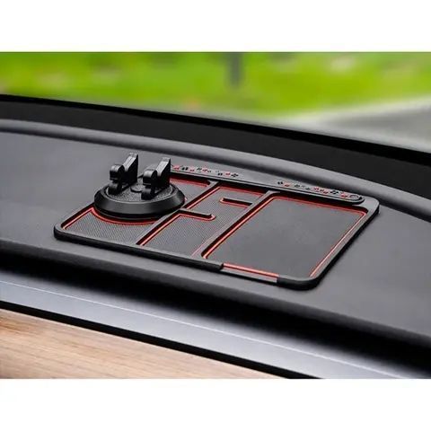 Силиконовый противоскользящий коврик в автомобиль на панель MOBILE 00017104 фото
