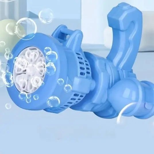 Детский пулемет генератор мыльных пузырей от батареек Bubble machine toy 00016016 фото
