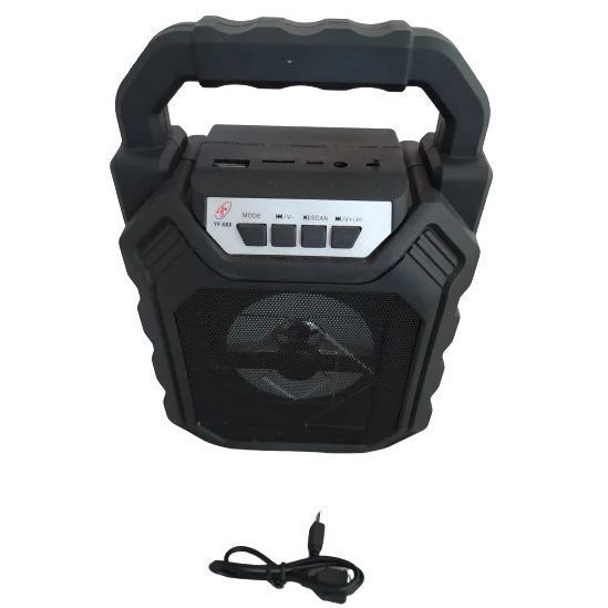 Бездротова портативна колонка Bluetooth YF-668BT. Колір: чорний 00017619 фото