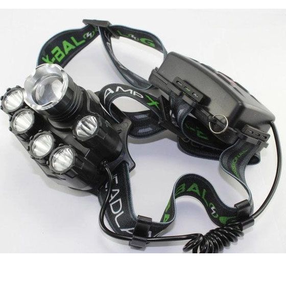 Яркий светодиодный налобный фонарь Bailong Police BL-T78 5 led белый, налобный фонарик с usb зарядкой 00022908 фото