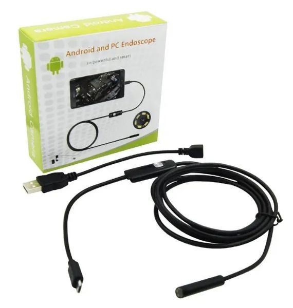 Камера Ендоскоп Android та PC Endoscope, гнучка USB-камера (100P) 5 м 00018274 фото