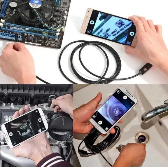 Камера Ендоскоп Android та PC Endoscope, гнучка USB-камера (100P) 5 м 00018274 фото