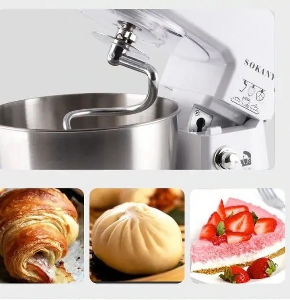 Кухонный комбайн тестомес миксер 3 в 1 на 6 скоростей Sokany SC-209 Multy 800 Вт 00021134 фото