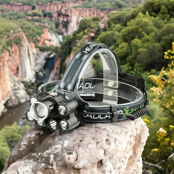 Яркий светодиодный налобный фонарь Bailong Police BL-T78 5 led белый, налобный фонарик с usb зарядкой 00022908 фото