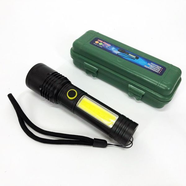 Фонарик BN-537-TG+COB (White+red), Тактичный фонарь ручной, Топ-фонарик, Фонарик полис 00023056 фото