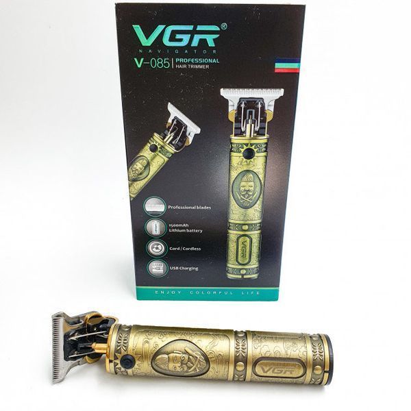 Машинка для стрижки мужская VGR V-085 Электробритва с насадками для бороды Окантовочная машинка 00014345 фото