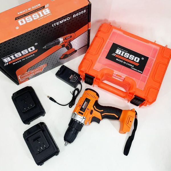 Шуруповерт аккумуляторный в чемодане BISSO B6008 21V 00013034 фото