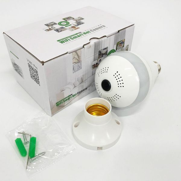 Камера видеонаблюдения лампочка SMART+DVR WI-FI H302 CAD-B13, Панорамная камера видеонаблюдения 00017777 фото