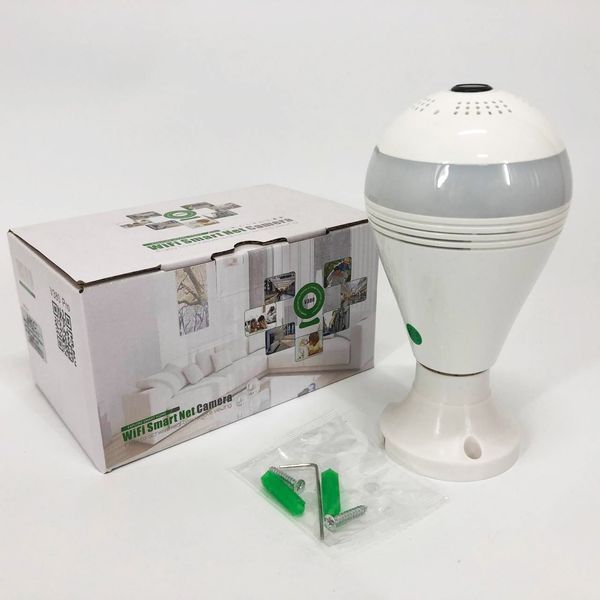 Камера видеонаблюдения лампочка SMART+DVR WI-FI H302 CAD-B13, Панорамная камера видеонаблюдения 00017777 фото