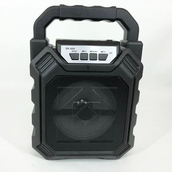 Бездротова портативна колонка Bluetooth YF-668BT. Колір: чорний 00017619 фото