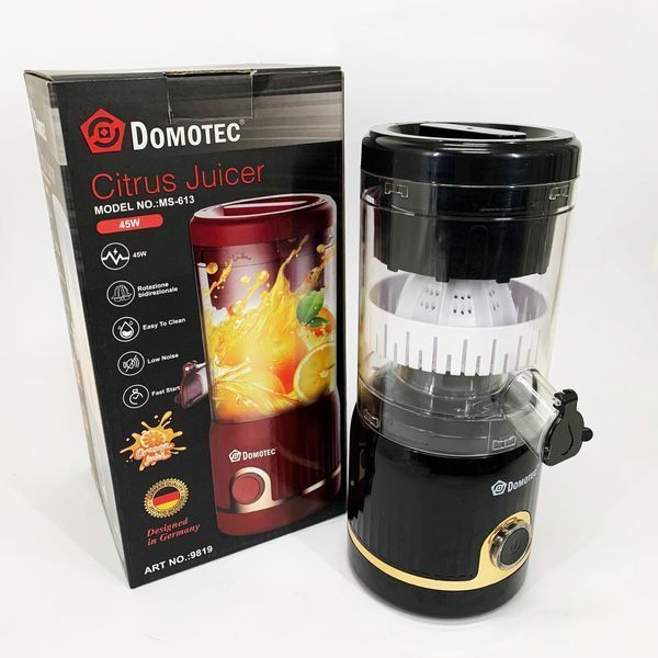 Соковыжималка для цитрусовых Domotec MS-613 250мл. Цвет: черный 00019477 фото