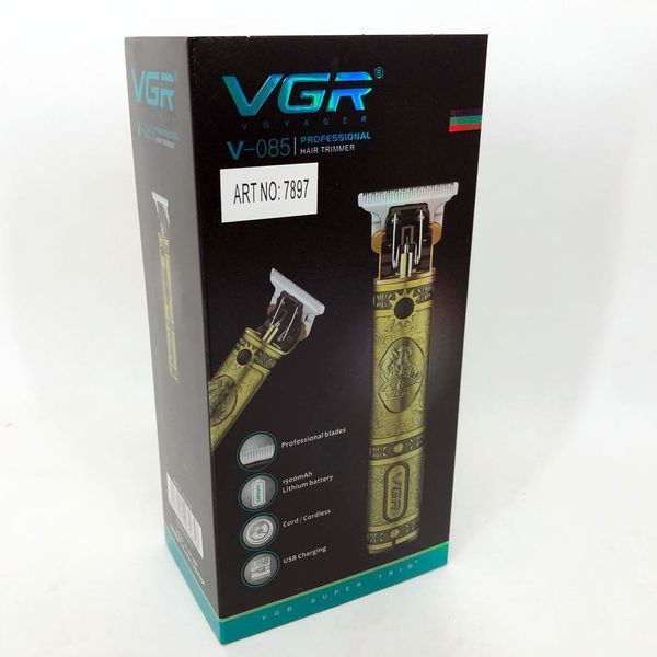 Машинка для стрижки мужская VGR V-085 Электробритва с насадками для бороды Окантовочная машинка 00014345 фото