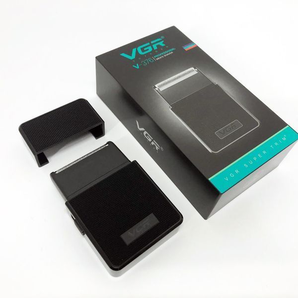 Електробритва VGR V-376 BLACK шейвер, Бюджетна машинка для стрижки бороди, Бездротова електробритва 00015193 фото