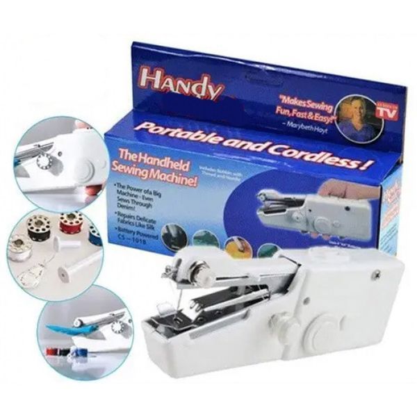 Портативная мини-швейная машинка HANDY SWITCH CS-101B, Ручная швейная машинка удобная компактная 00013471 фото