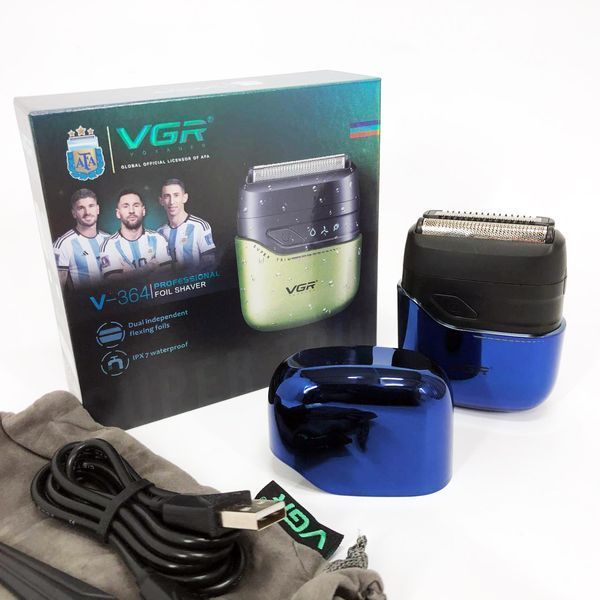 Електробритва VGR V-364 BLUE шейвер 00014804 фото