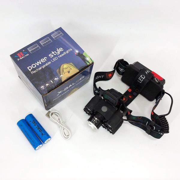 Яркий светодиодный налобный фонарь Bailong Police BL-T78 5 led белый, налобный фонарик с usb зарядкой 00022908 фото