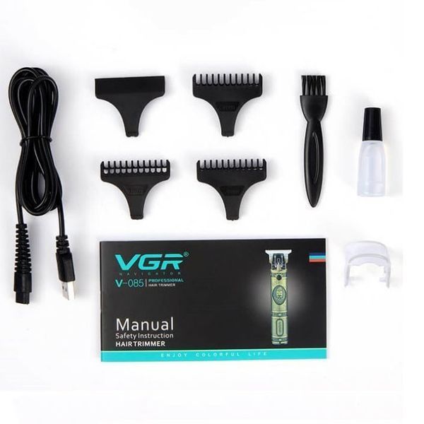 Машинка для стрижки мужская VGR V-085 Электробритва с насадками для бороды Окантовочная машинка 00014345 фото