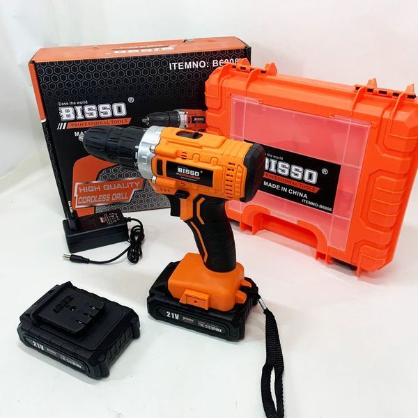 Шуруповерт аккумуляторный в чемодане BISSO B6008 21V 00013034 фото