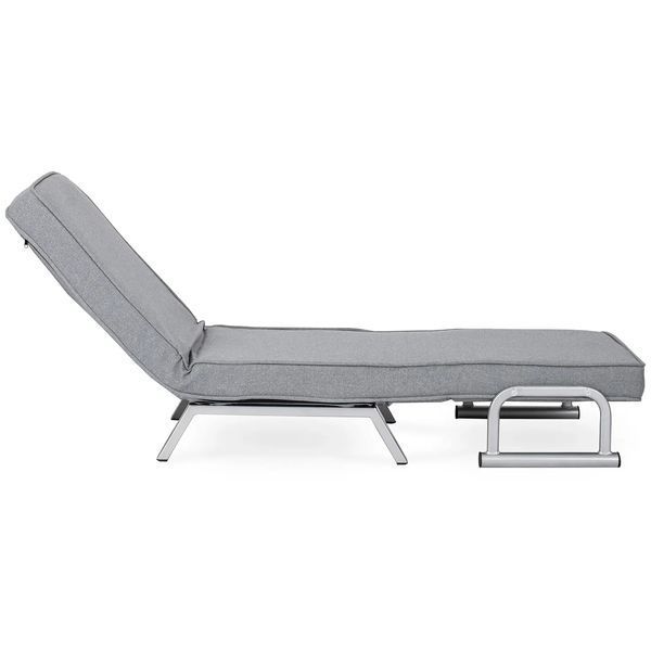 Раскладное кресло,раскладушка MEBEL ELITE BART,серый (KR-65)(крісло-80/65/68; ліжко-190/65) 00013243 фото