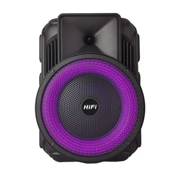 Колонка музична Портативна Bluetooth колонка зі світломузикою RX-8135W з LED-підсвічуваннямBluetooth RX-8135W 00018021 фото