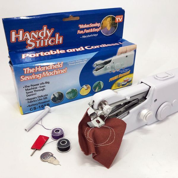 Портативная мини-швейная машинка HANDY SWITCH CS-101B, Ручная швейная машинка удобная компактная 00013471 фото