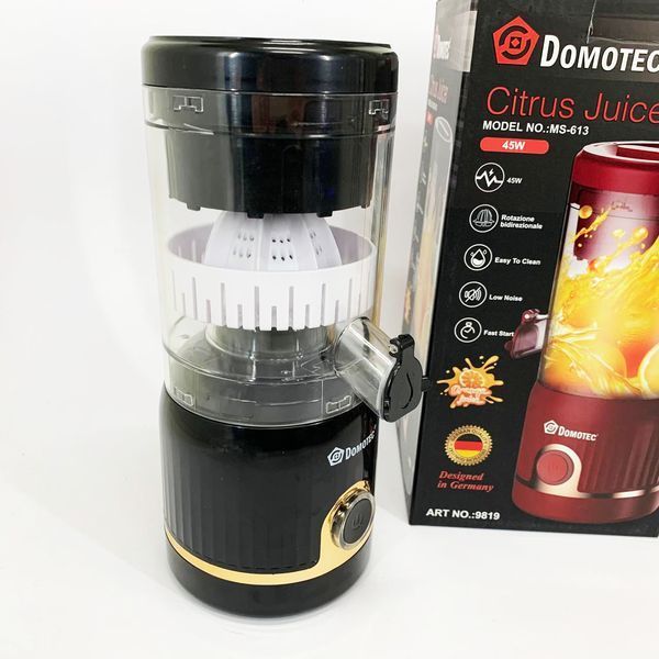 Соковыжималка для цитрусовых Domotec MS-613 250мл. Цвет: черный 00019477 фото