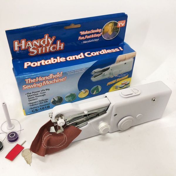 Портативная мини-швейная машинка HANDY SWITCH CS-101B, Ручная швейная машинка удобная компактная 00013471 фото