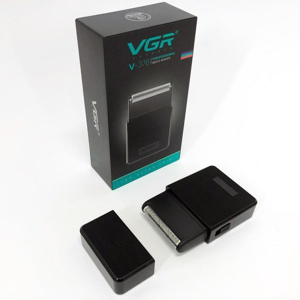 Електробритва VGR V-376 BLACK шейвер, Бюджетна машинка для стрижки бороди, Бездротова електробритва 00015193 фото