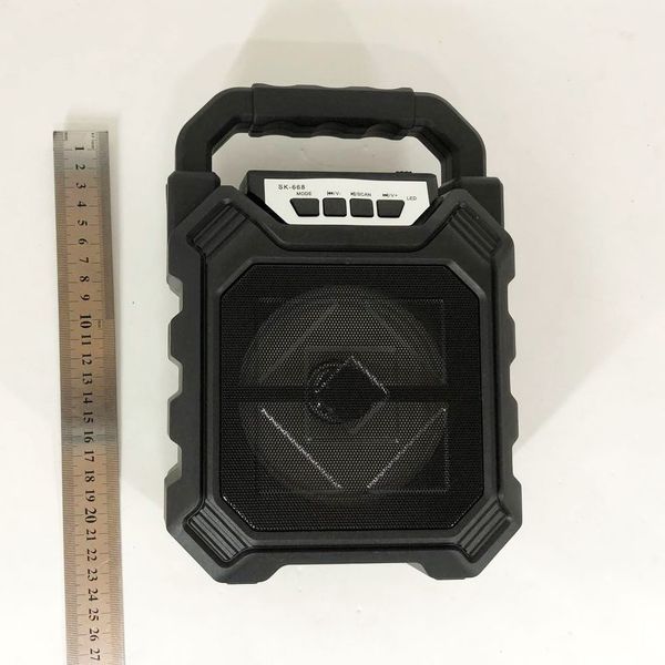 Бездротова портативна колонка Bluetooth YF-668BT. Колір: чорний 00017619 фото