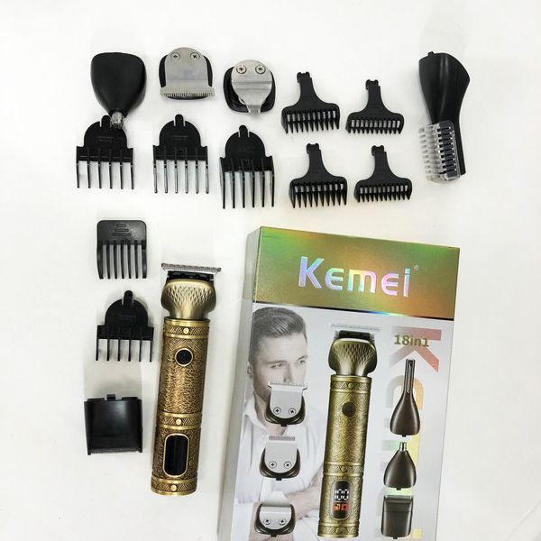 Тример 18 в 1 Kemei KM-2313, Універсальний триммер для чоловіків хороші машинки для стрижки волосся для дому 00014524 фото