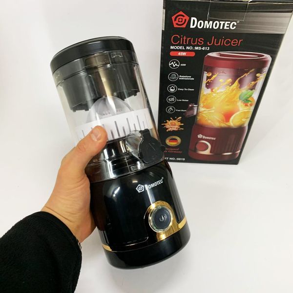 Соковыжималка для цитрусовых Domotec MS-613 250мл. Цвет: черный 00019477 фото