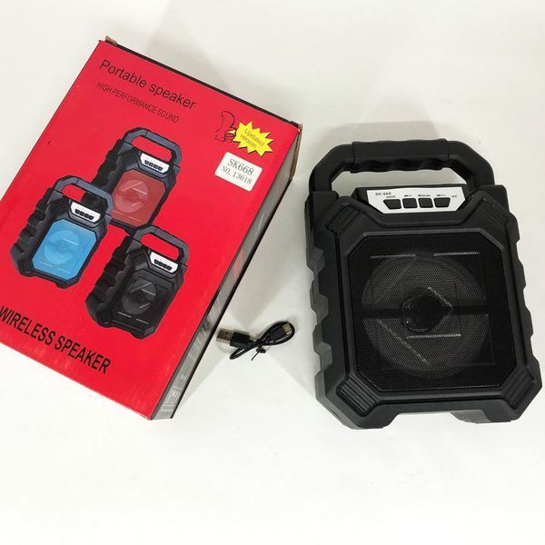Бездротова портативна колонка Bluetooth YF-668BT. Колір: чорний 00017619 фото