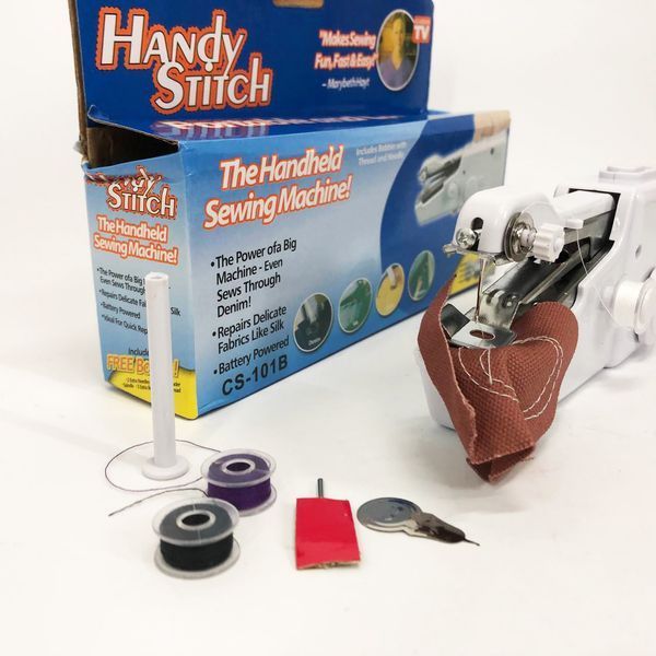 Портативная мини-швейная машинка HANDY SWITCH CS-101B, Ручная швейная машинка удобная компактная 00013471 фото
