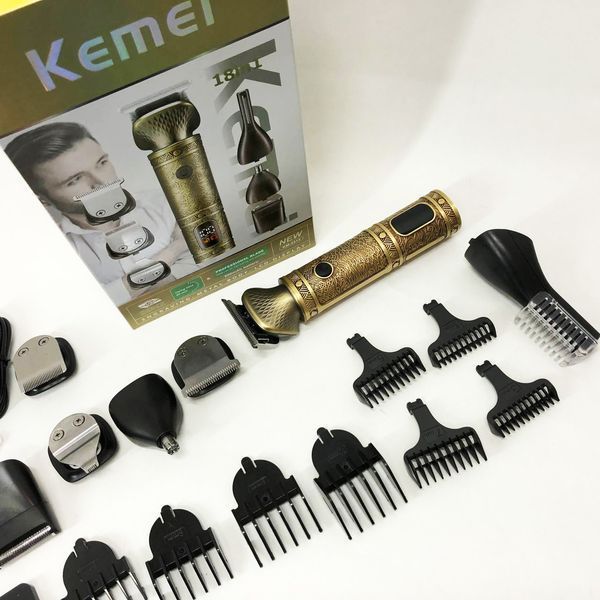 Тример 18 в 1 Kemei KM-2313, Універсальний триммер для чоловіків хороші машинки для стрижки волосся для дому 00014524 фото