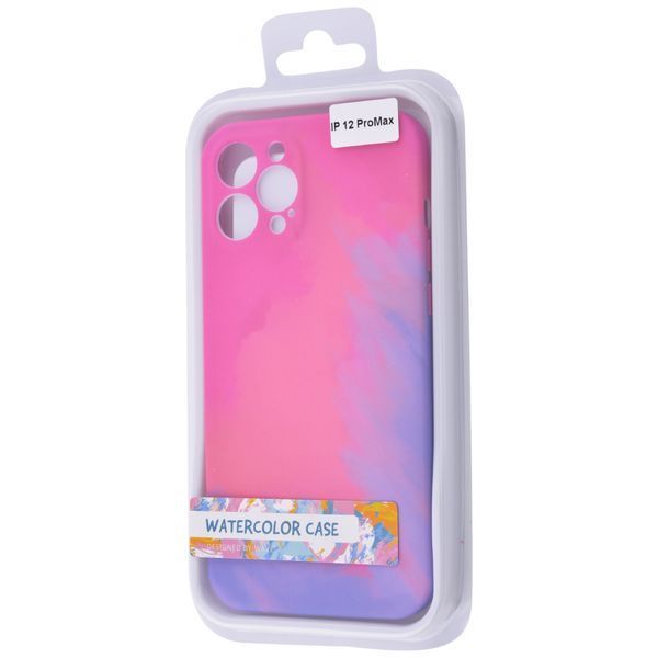 Чохол для Apple Iphone 12 Pro Max рожево-фіолетовий градієнт 00023773 фото
