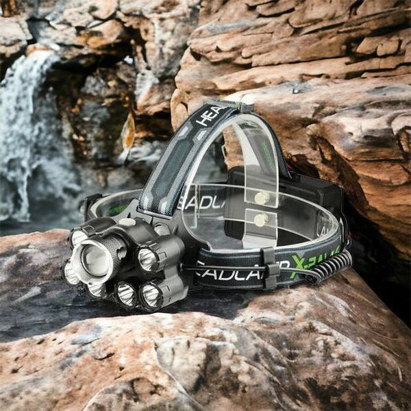 Яркий светодиодный налобный фонарь Bailong Police BL-T78 5 led белый, налобный фонарик с usb зарядкой 00022908 фото